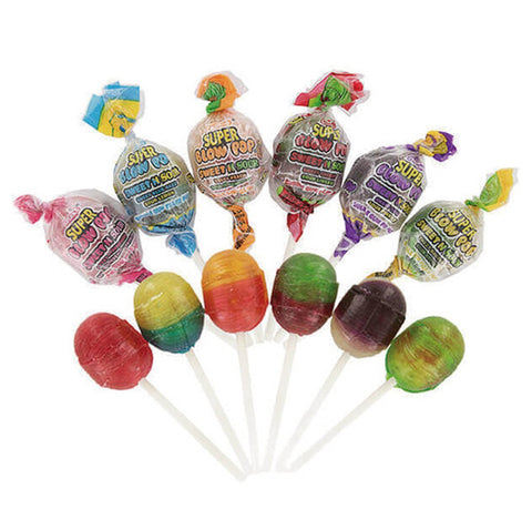 Charms Super Blow Sweet 'N Sour Bubble Gum Filled Lollipops (32g) Sugarliciousltd
